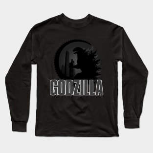 Godzilla Silhouette Long Sleeve T-Shirt